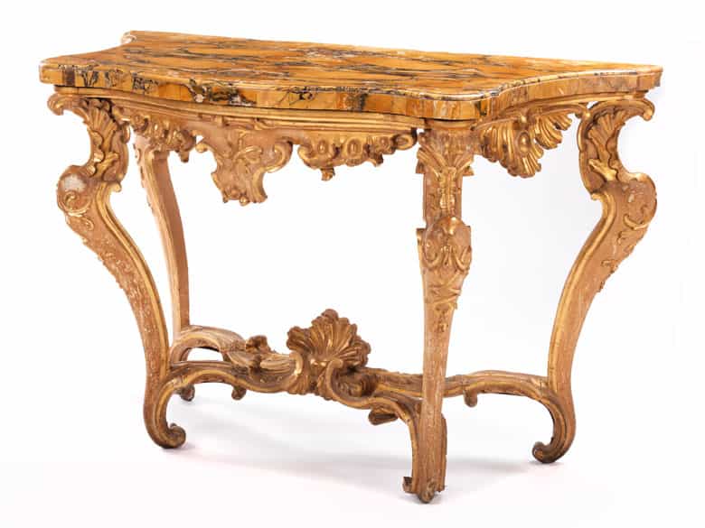 Detailabbildung: Paar höfische Rokoko-Konsolen