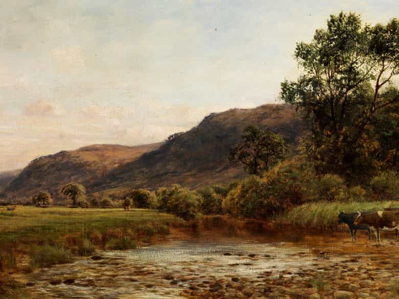 Detailabbildung:  Charles France, Landschaftsmaler des 19. Jahrhunderts 
