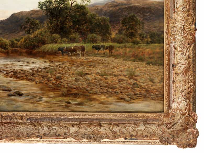 Detailabbildung:  Charles France, Landschaftsmaler des 19. Jahrhunderts 