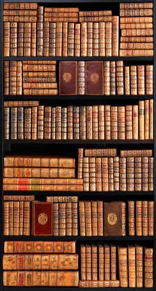 Detailabbildung: † Eine Bibliothek mit 639 Büchern des 18. Jahrhunderts