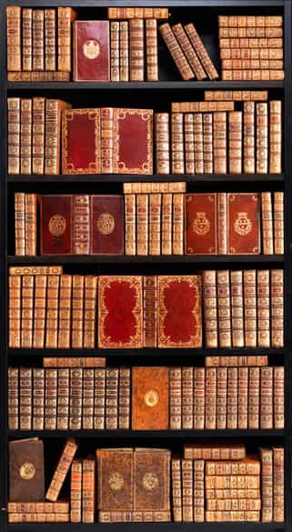 Detailabbildung: † Eine Bibliothek mit 639 Büchern des 18. Jahrhunderts