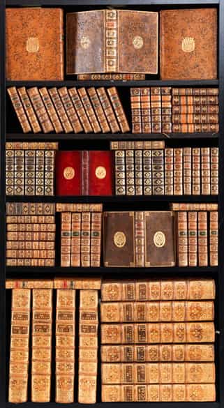 Detailabbildung: † Eine Bibliothek mit 639 Büchern des 18. Jahrhunderts