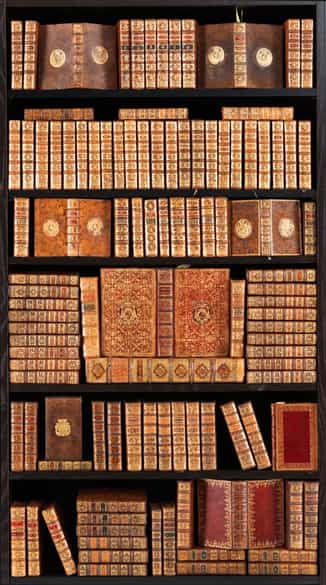 Detailabbildung: † Eine Bibliothek mit 639 Büchern des 18. Jahrhunderts