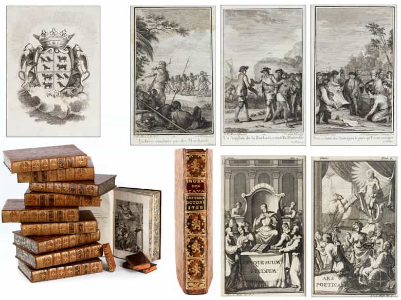 Detailabbildung: † Eine Bibliothek mit 639 Büchern des 18. Jahrhunderts