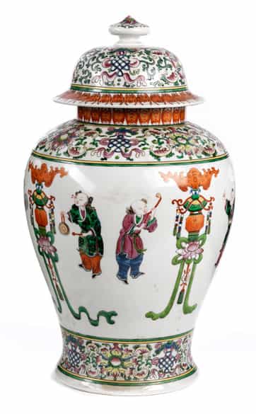 Detailabbildung:  Große Deckelvase