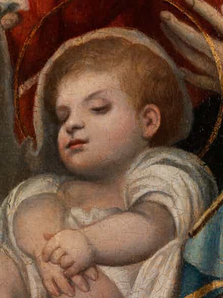 Detailabbildung:  Alonso Sanchez Coello, ca. 1531 Benifairò de les Valls, Valencia – ca. 1590 Madrid, zug.