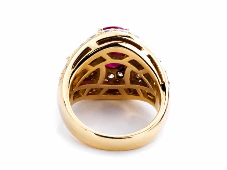 Detailabbildung:  Rubin-Diamantring