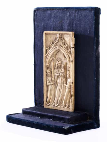 Detailabbildung:  Kleine Elfenbeintafel