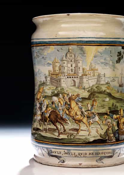 Detailabbildung: Großer Albarello von Francesco Antonio Saverio Grue, 1686 - 1746