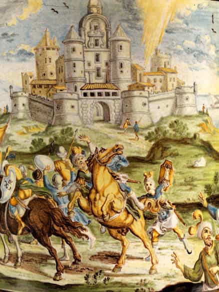 Detailabbildung: Großer Albarello von Francesco Antonio Saverio Grue, 1686 - 1746