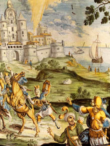 Detailabbildung: Großer Albarello von Francesco Antonio Saverio Grue, 1686 - 1746