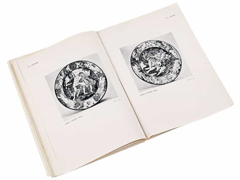 Detailabbildung: Majolika-Platte von Carlo Antonio Grue, 1655 - 1723