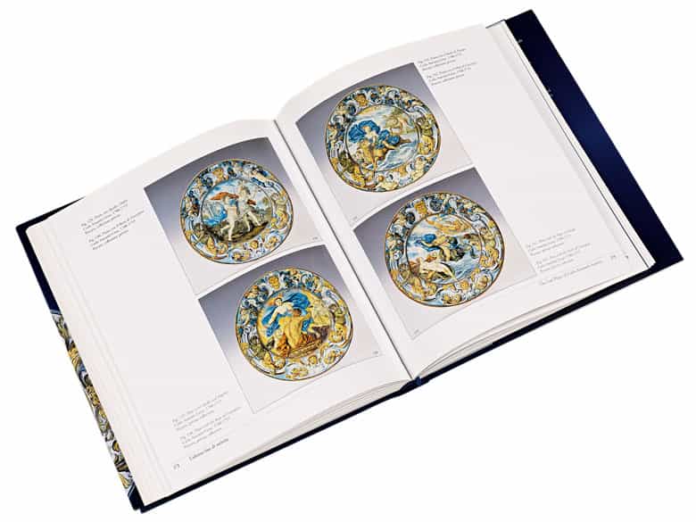 Detailabbildung: Großer Majolika-Teller von Carlo Antonio Grue, 1655 - 1723