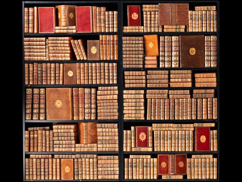 Detailabbildung: † Eine Bibliothek des 18. Jahrhunderts