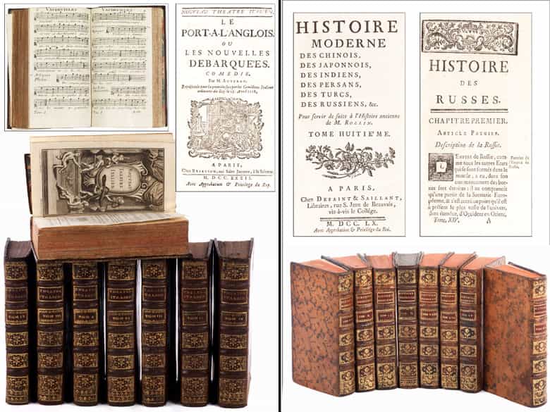 Detailabbildung: † Eine Bibliothek des 18. Jahrhunderts