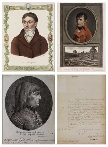 Detailabbildung:  Konvolut von Stichen und Autographen aus der Zeit der Französischen Revolution