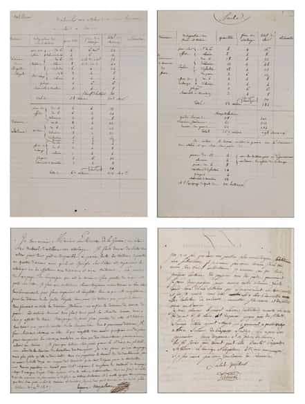 Detailabbildung:  Konvolut von Stichen und Autographen aus der Zeit der Französischen Revolution