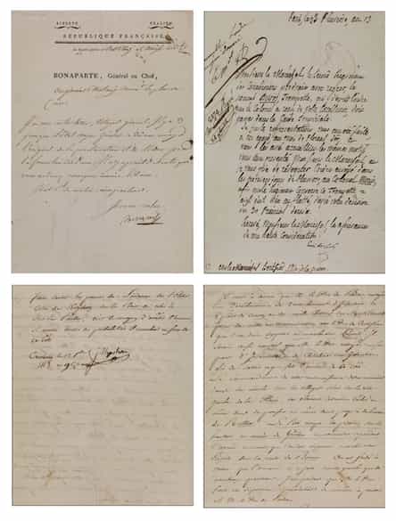 Detailabbildung:  Konvolut von Stichen und Autographen aus der Zeit der Französischen Revolution