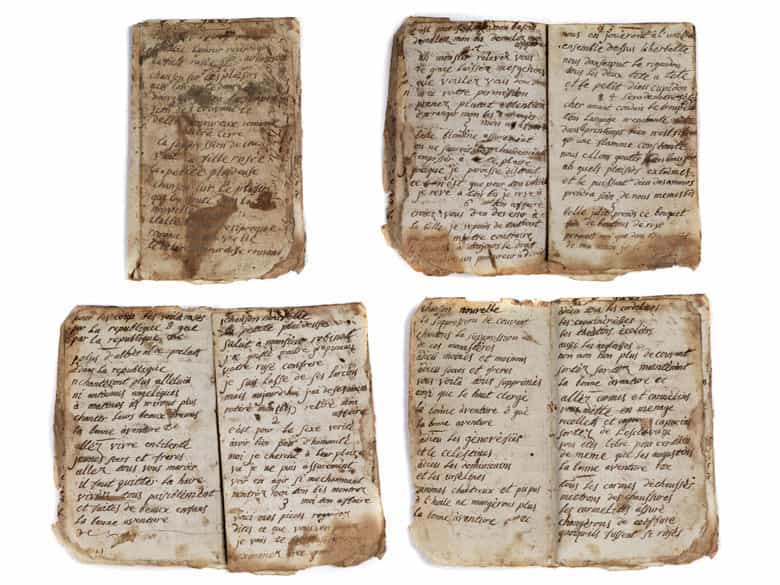 Detailabbildung:  Konvolut von Stichen und Autographen aus der Zeit der Französischen Revolution