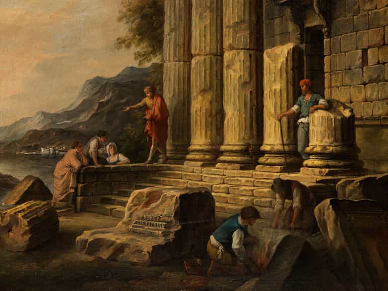 Detailabbildung: Giovanni Nicolas Servandoni, 1695 Florenz – 1766 Paris, zug. 