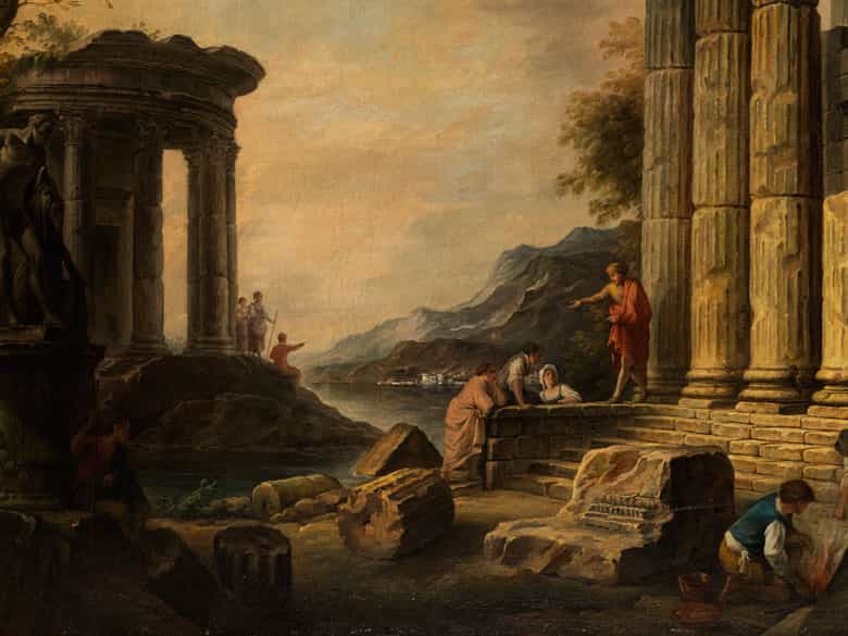 Detailabbildung: Giovanni Nicolas Servandoni, 1695 Florenz – 1766 Paris, zug. 