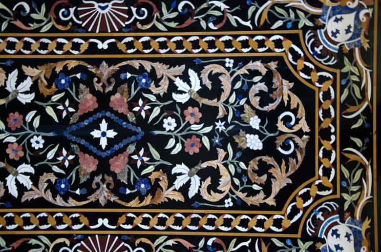 Detailabbildung:  Pietra Dura-Platte