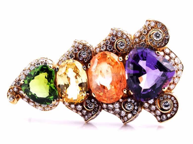 Detailabbildung:  Bulgari-Multicolorbrosche