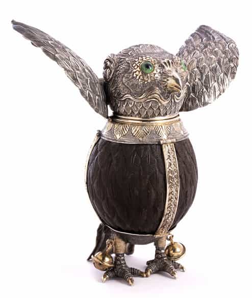 Detailabbildung: † Scherzgefäß in Form einer Eule