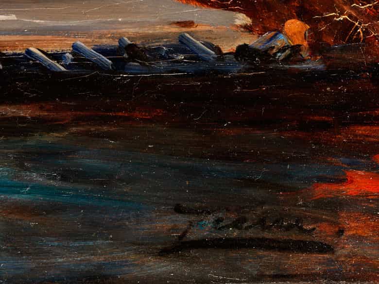 Detailabbildung: † Félix Ziem, 1821 Beaune – 1911 Paris