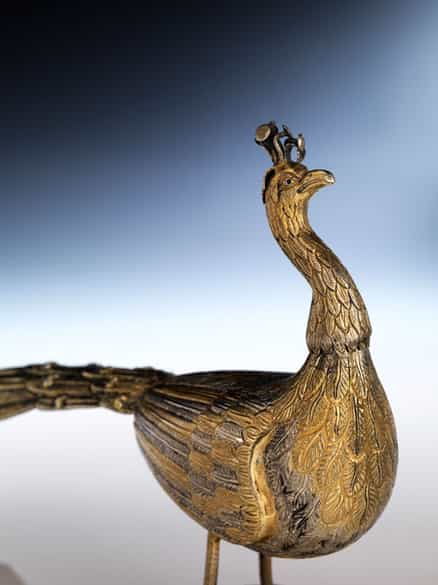 Detailabbildung:  Ungarischer Silberpfau 