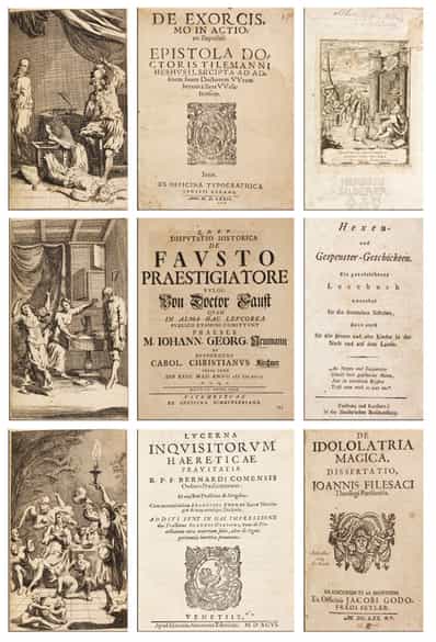 Detailabbildung:  Eine Sammlung Bücher des 16. - 19. Jahrhunderts