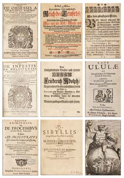 Detailabbildung:  Eine Sammlung Bücher des 16. - 19. Jahrhunderts