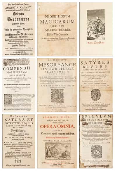 Detailabbildung:  Eine Sammlung Bücher des 16. - 19. Jahrhunderts