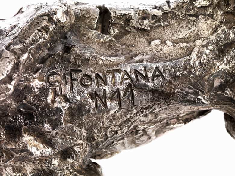 Detailabbildung:  Schwerer silberner Stier