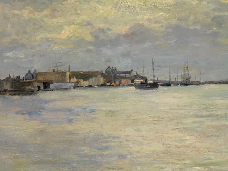 Detailabbildung: Guglielmo Ciardi, 1842/43 Venedig – 1917 Venedig