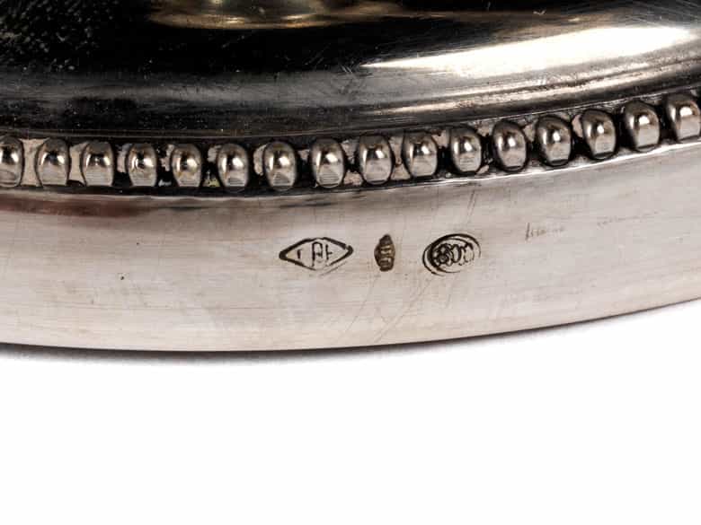 Detailabbildung:  Paar Silberleuchter