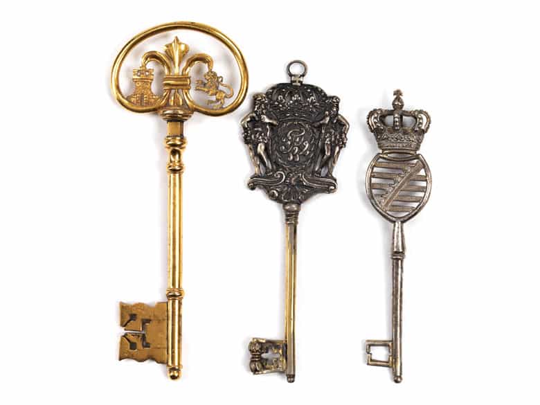 Detailabbildung: Konvolut von drei Schlüsseln