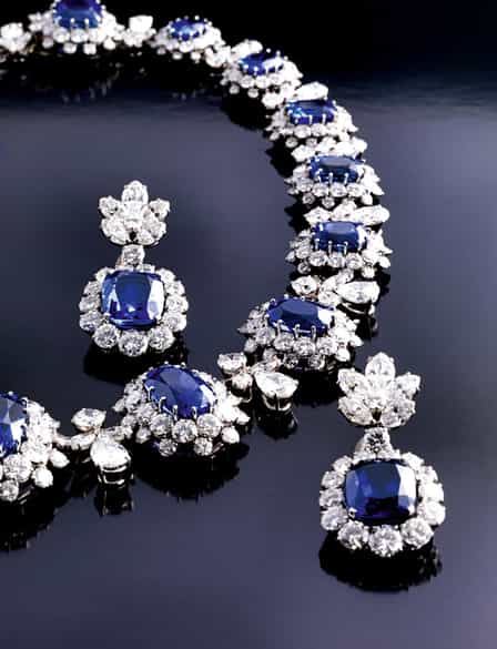 Detailabbildung: † Saphir-Diamant-Set von Bulgari