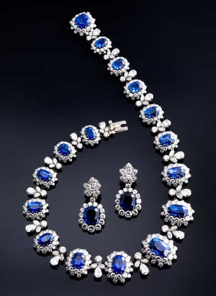 Detailabbildung: † Saphir-Diamant-Set von Bulgari