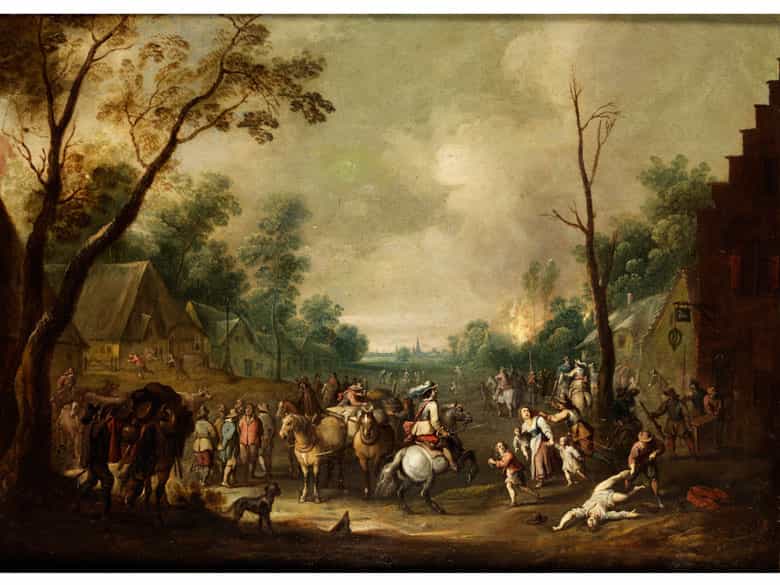 Detailabbildung: Sebastian Vrancx, 1573 Antwerpen - 1647, zug. 