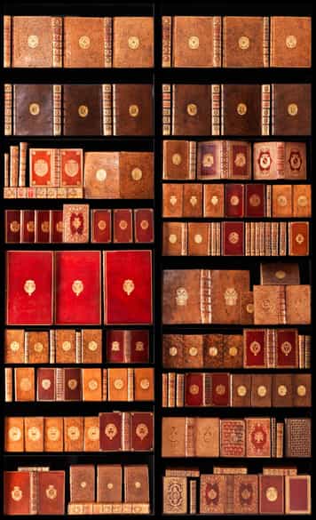 Detailabbildung: † Eine bedeutende Sammlung Bücher mit den vergoldeten Wappen herausragender Persönlichkeiten des 18. Jahrhunderts
