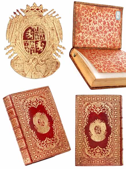Detailabbildung: † Eine bedeutende Sammlung Bücher mit den vergoldeten Wappen herausragender Persönlichkeiten des 18. Jahrhunderts
