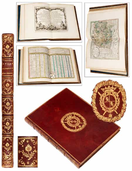 Detailabbildung: † Eine bedeutende Sammlung Bücher mit den vergoldeten Wappen herausragender Persönlichkeiten des 18. Jahrhunderts