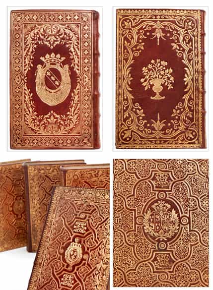 Detailabbildung: † Eine bedeutende Sammlung Bücher mit den vergoldeten Wappen herausragender Persönlichkeiten des 18. Jahrhunderts