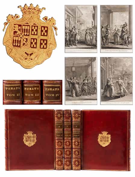Detailabbildung: † Eine bedeutende Sammlung Bücher mit den vergoldeten Wappen herausragender Persönlichkeiten des 18. Jahrhunderts