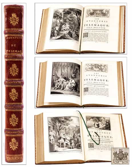Detailabbildung: † Eine bedeutende Sammlung Bücher mit den vergoldeten Wappen herausragender Persönlichkeiten des 18. Jahrhunderts