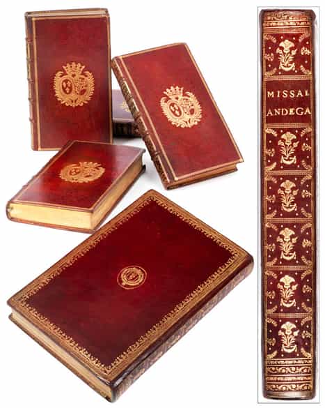 Detailabbildung: † Eine bedeutende Sammlung Bücher mit den vergoldeten Wappen herausragender Persönlichkeiten des 18. Jahrhunderts