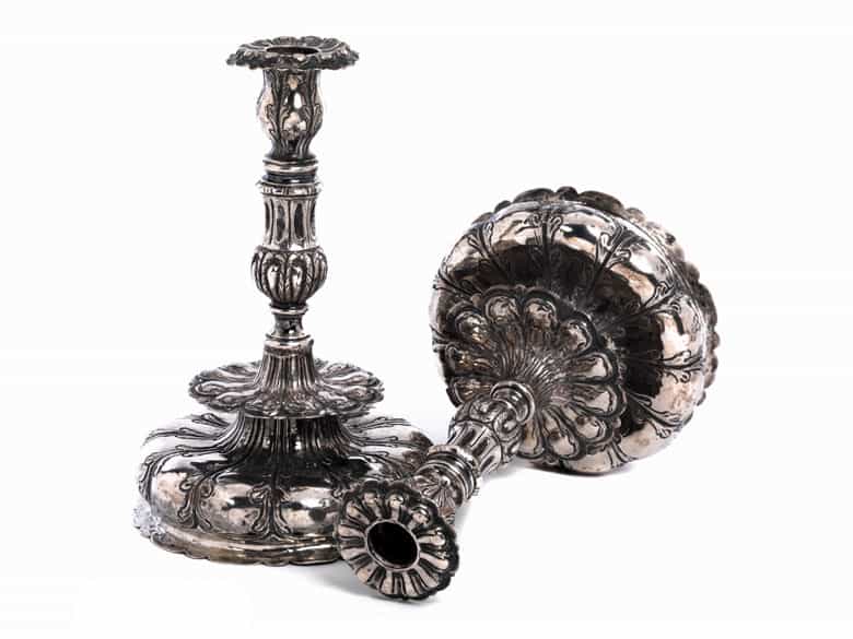 Detailabbildung:  Paar italienische Barockleuchter