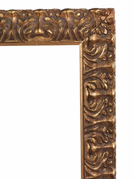 Detailabbildung:  Vergoldeter Bilderrahmen im Barockstil 