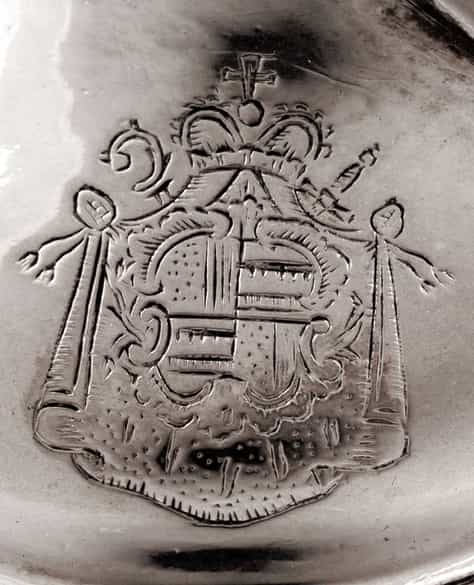 Detailabbildung: Vier silberne Kerzenstöcke 